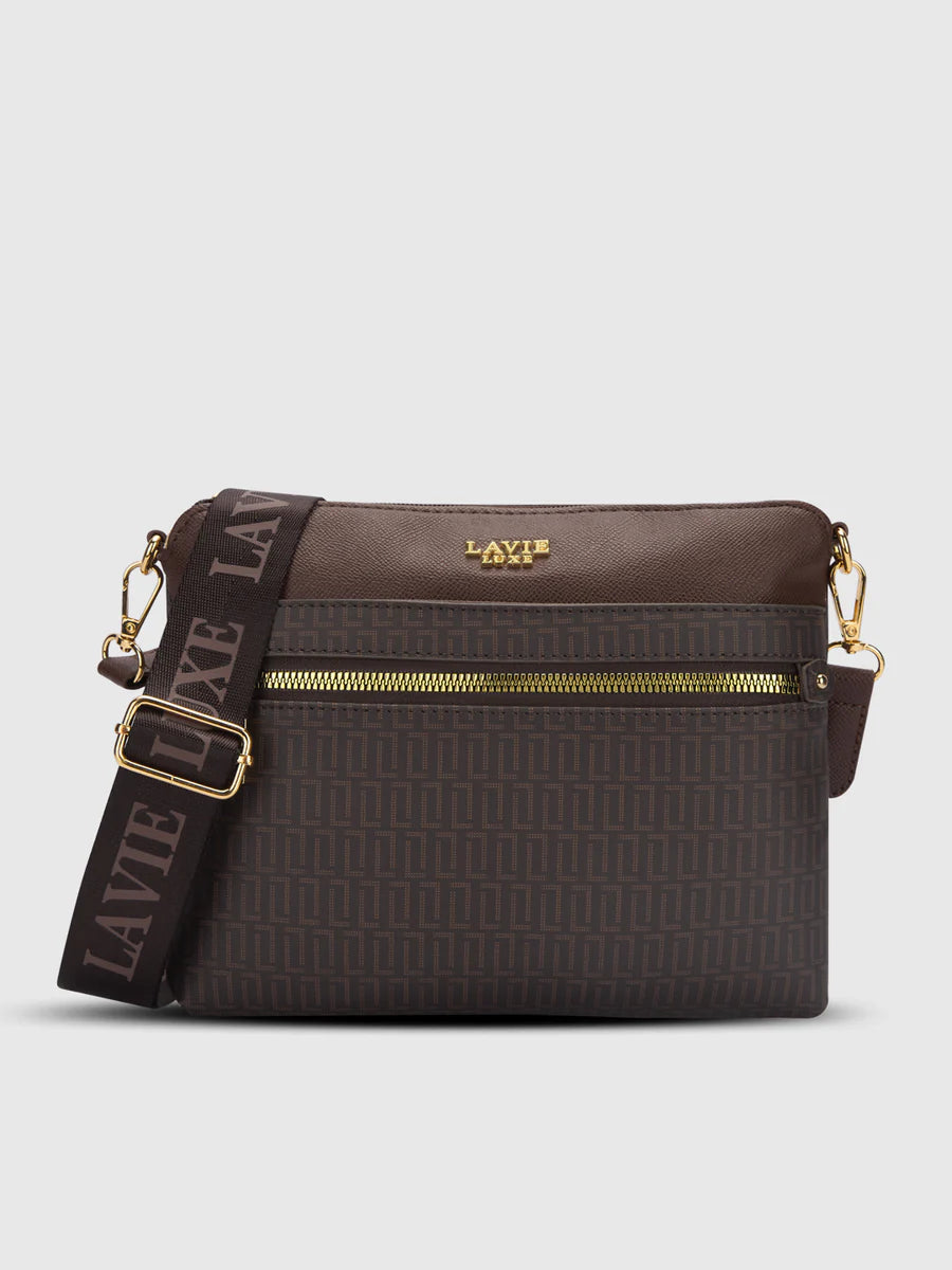 LAVIE Mono Quick25 Small Top Zip Sling Handbag