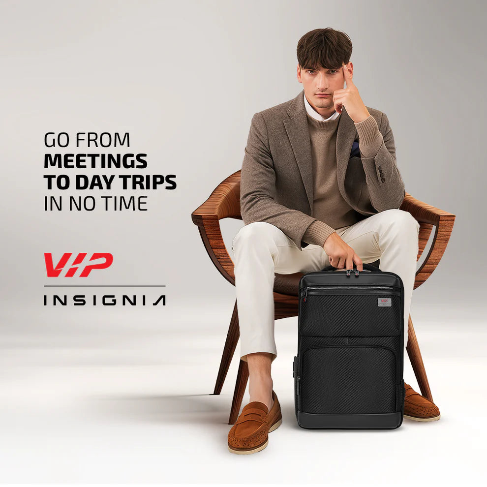 VIP URBAN 04 Mesh Laptop Expander Backpack Black