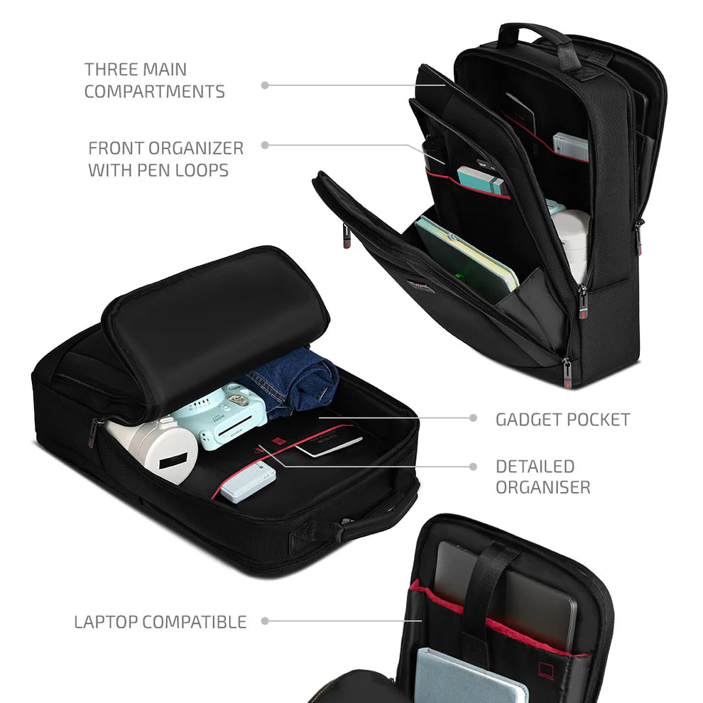 VIP VOGUE 01 Laptop Backpack Black Black