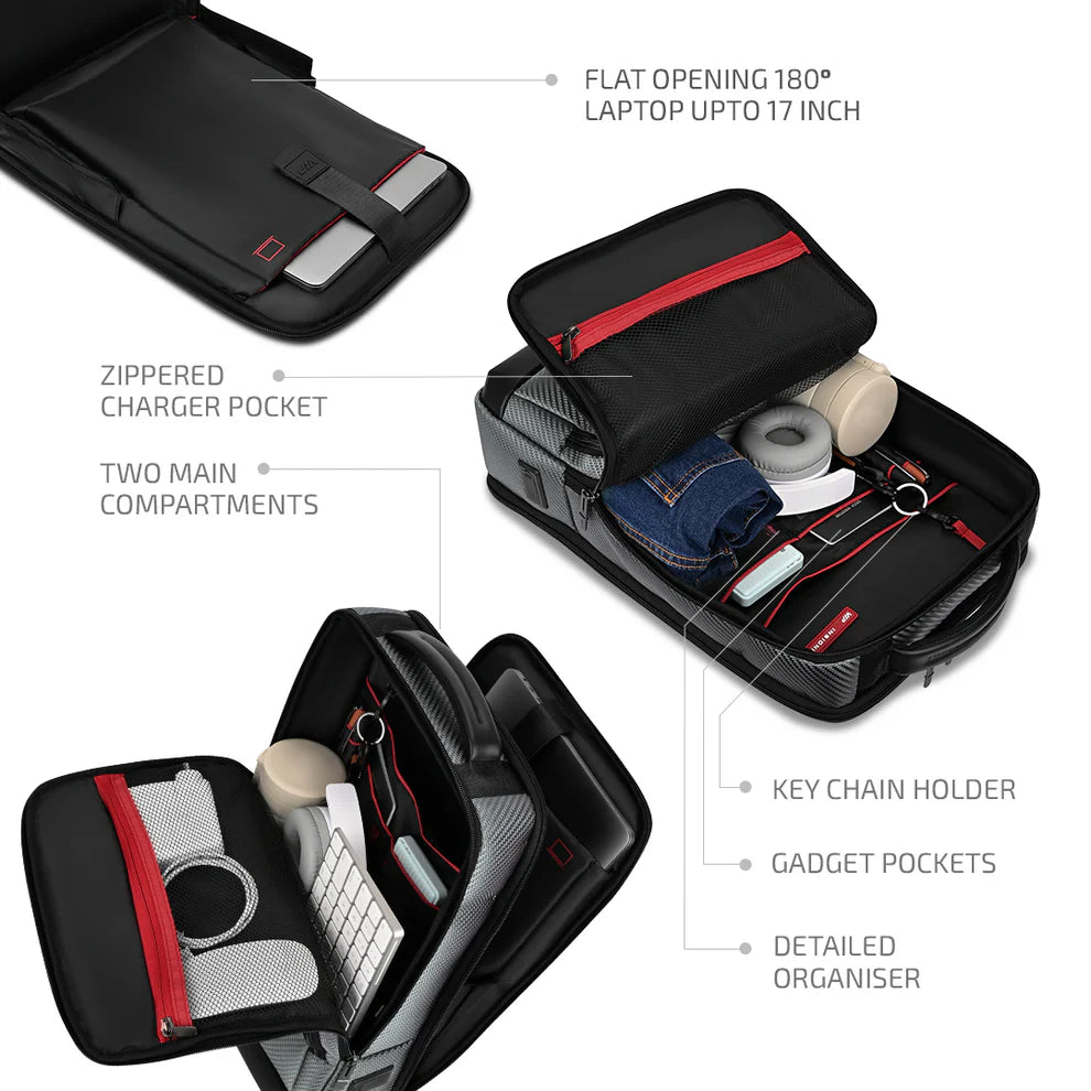 VIP URBAN 03 Mesh Laptop Expander Backpack Grey