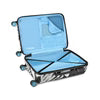 WANDERLUST BLACK WHITE HARD CASE LUGGAGE TROLLEY BAG