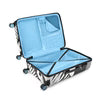 WANDERLUST BLACK WHITE HARD CASE LUGGAGE TROLLEY BAG