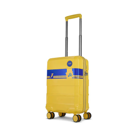 WHISTLE PODU YELLOW HARD CASE LUGGAGE TROLLEY BAG