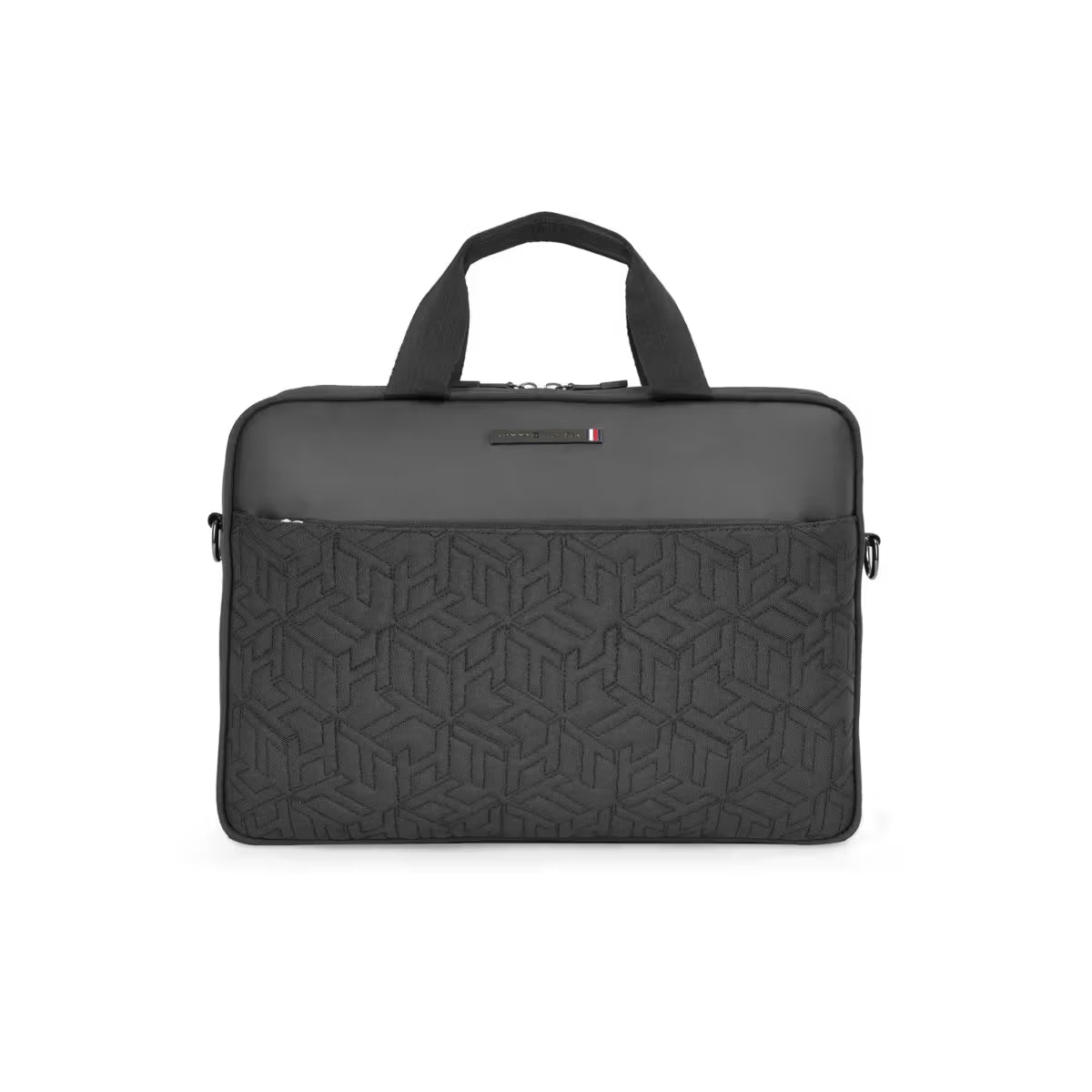 Tommy Hilfiger Margot 14 Inch Business Case - Black with Detachable Strap